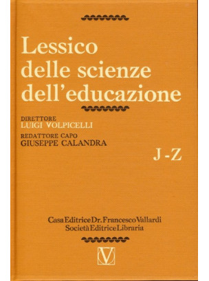 Lessico delle Scienze dell'Educazione (2 voll.)