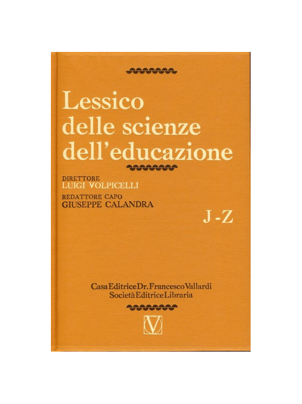 Lessico delle Scienze dell'Educazione (2 voll.)