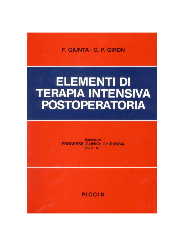 Elementi di Terapia Intensiva Postoperatoria