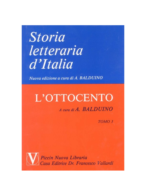 Storia Letteraria d'Italia - L'Ottocento