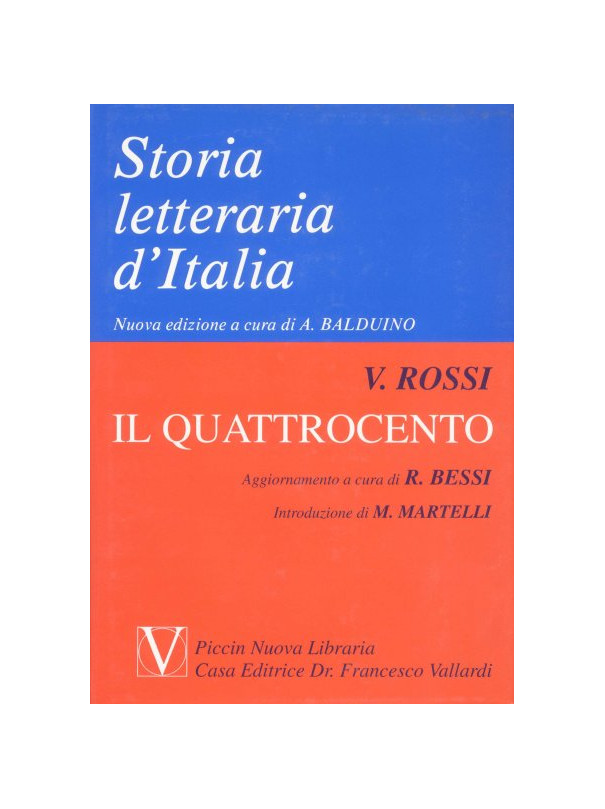 Storia Letteraria d'Italia - Il Quattrocento
