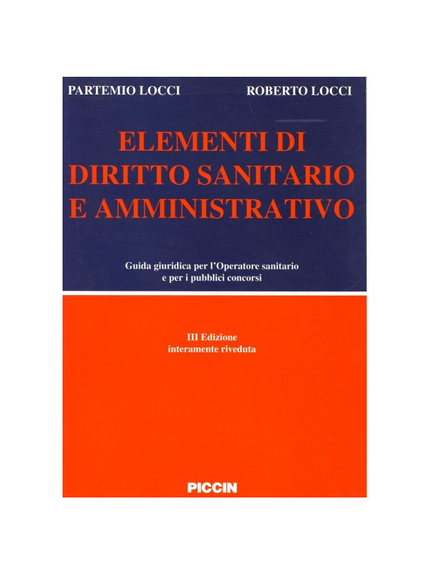 Elementi di Diritto Amministrativo e Principi di Legislazione Sociale e Sanitaria