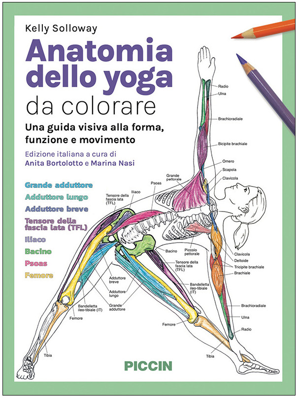 Anatomia dello yoga da colorare. Una guida visiva alla forma, funzione e movimento