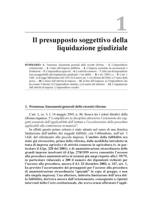 Il diritto della crisi d’impresa e dell’insolvenza dalla legge fallimentare al codice