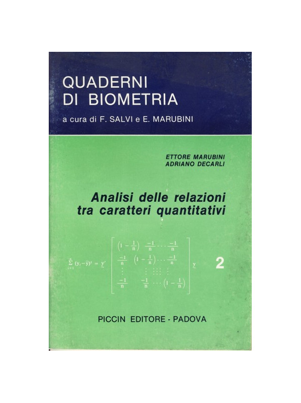 Analisi delle Relazioni tra Caratteri Quantitativi