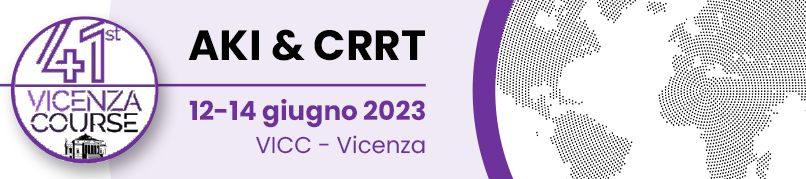 41st AKI&CRRT Vicenza Course 2023 - 12-14 giugno - Vicenza